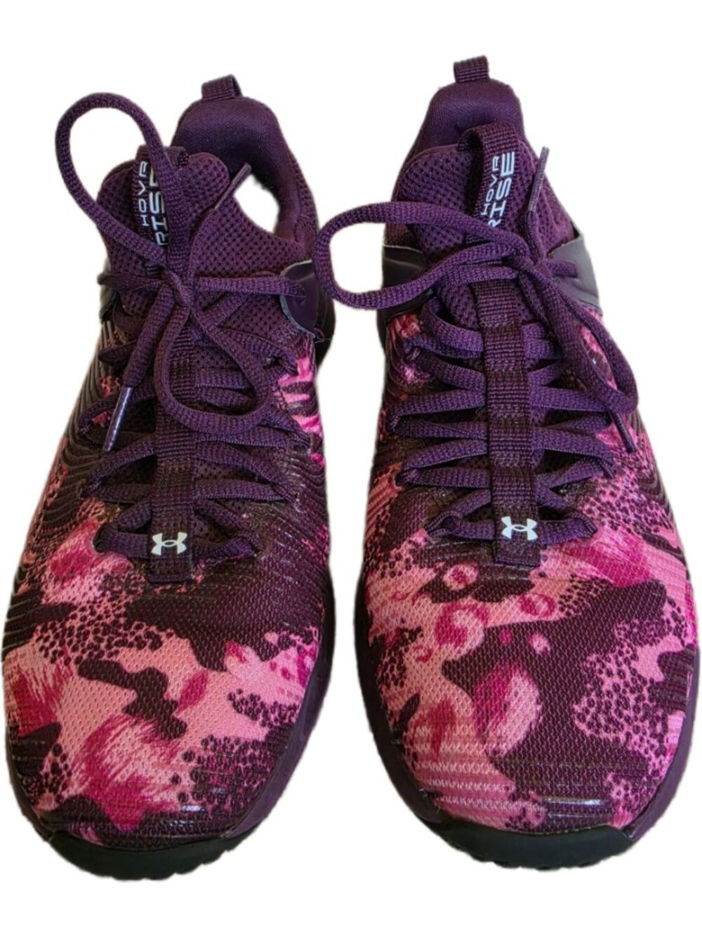 Under Armour HOVR Rise 2 Print Purple Pink Cross Trainer Gym Shoes Women 7.5 - Picture 4 of 8